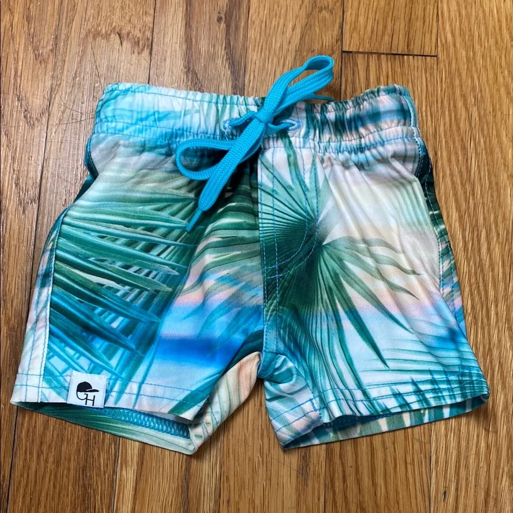 George Hats Tropical Print Swim Shorts